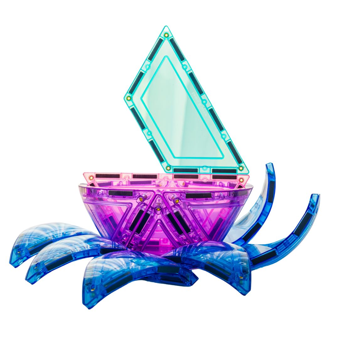 Learn and Grow Magnetic Tiles - Pastel Dome Pack (22 Piece)