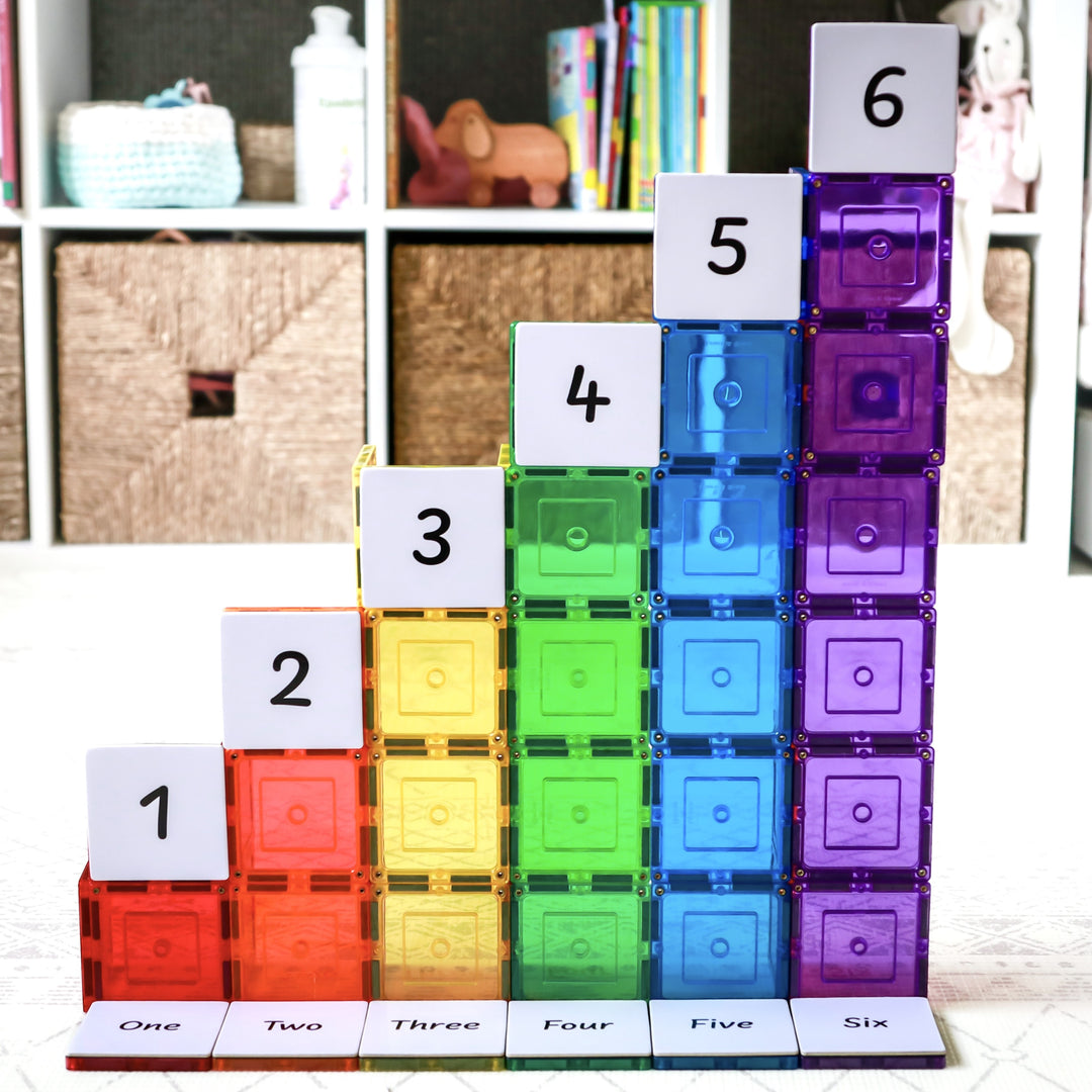 Learn and Grow Magnetic Tile Topper - Numeracy Pack (40 Piece)