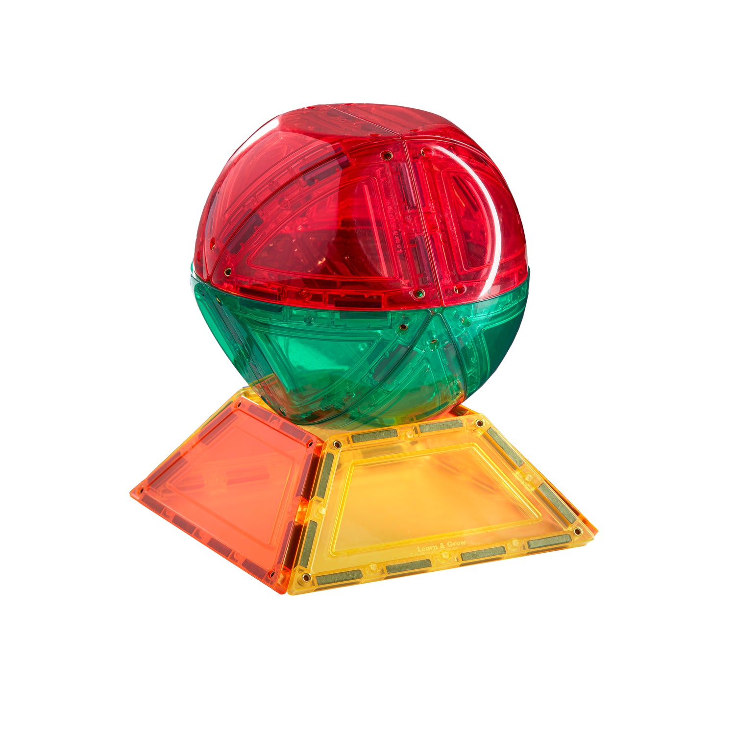 Learn and Grow Magnetic Tiles - Dome Pack (18 Piece)