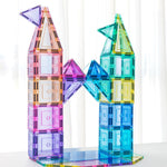 Learn and Grow Magnetic Tiles - Pastel Builders Pack (112 Piece)