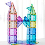 Learn and Grow Magnetic Tiles - Pastel Builders Pack (112 Piece)