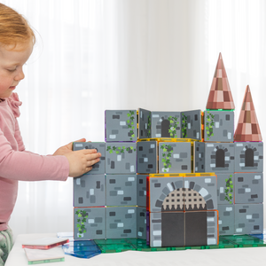 Learn & Grow Toys - Magnetic Tile Topper - Castle Pack (40 Piece) PRE-ORDER