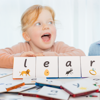 Learn & Grow Toys - Magnetic Tile Topper - Alphabet Lower Case Pack (40 Piece) PRE-ORDER