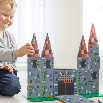 Learn & Grow Toys - Magnetic Tile Topper - Castle Pack (40 Piece) PRE-ORDER