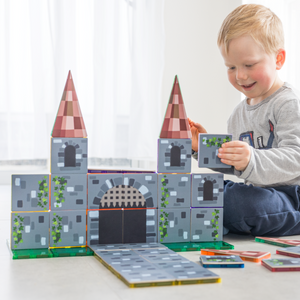 Learn & Grow Toys - Magnetic Tile Topper - Castle Pack (40 Piece) PRE-ORDER