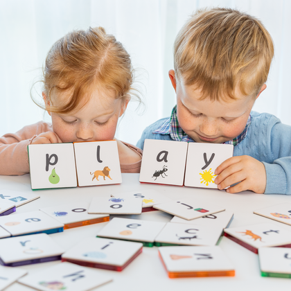 Learn & Grow Toys - Magnetic Tile Topper - Alphabet Lower Case Pack (40 Piece) PRE-ORDER