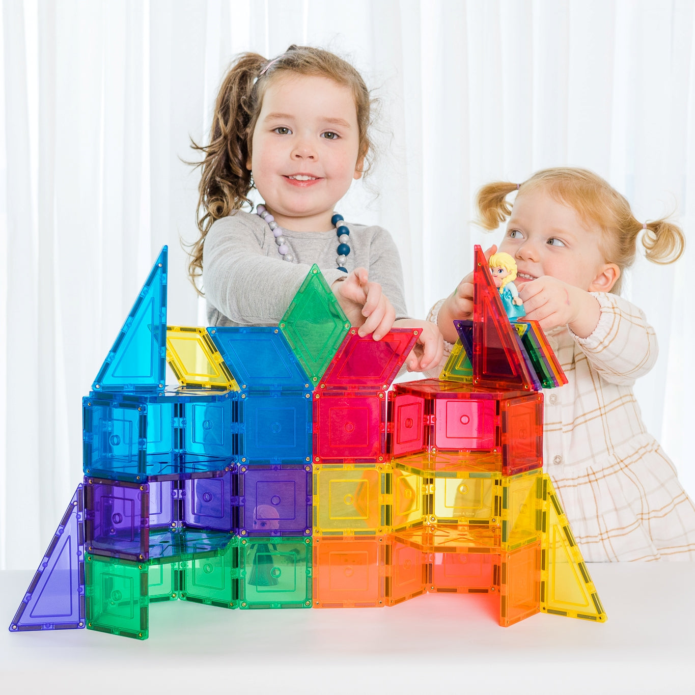 Learn and Grow Magnetic Tiles - Geometric Pack (36 Piece)