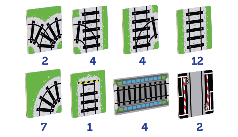 36 Piece Tile Topper - Train Pack