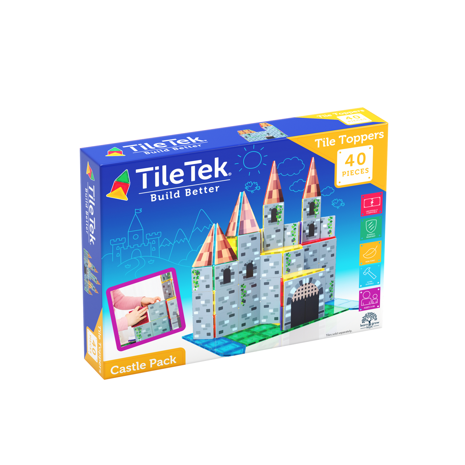 40 Piece Tile Topper - Castle Pack