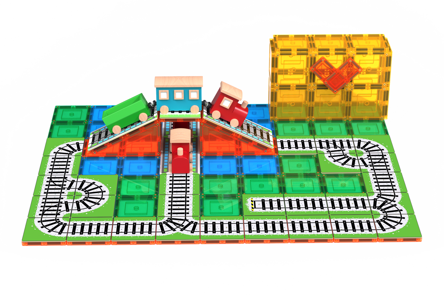 36 Piece Tile Topper - Train Pack