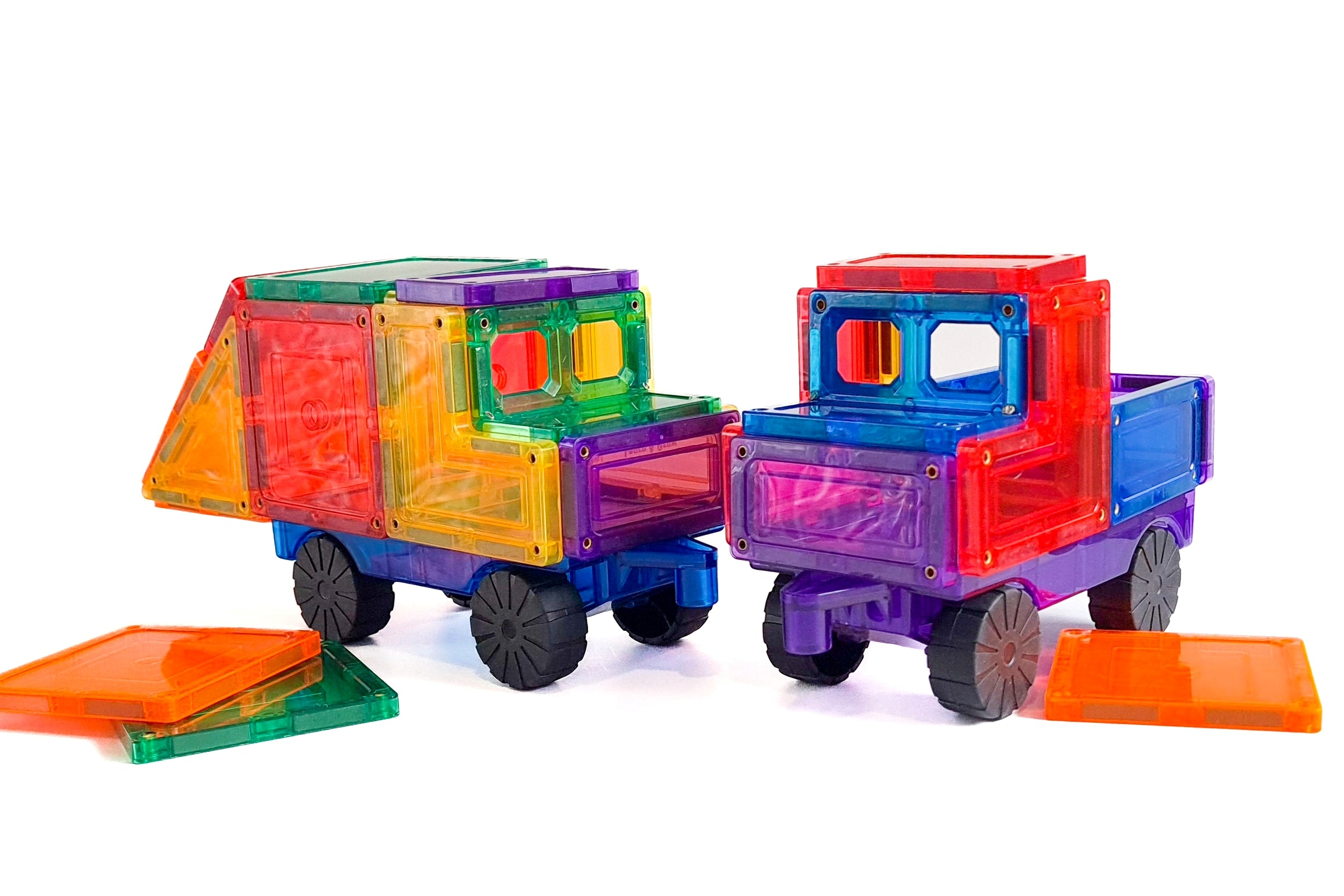 Learn & Grow Toys - Magnetic Tiles - Car Pack (28 Piece)