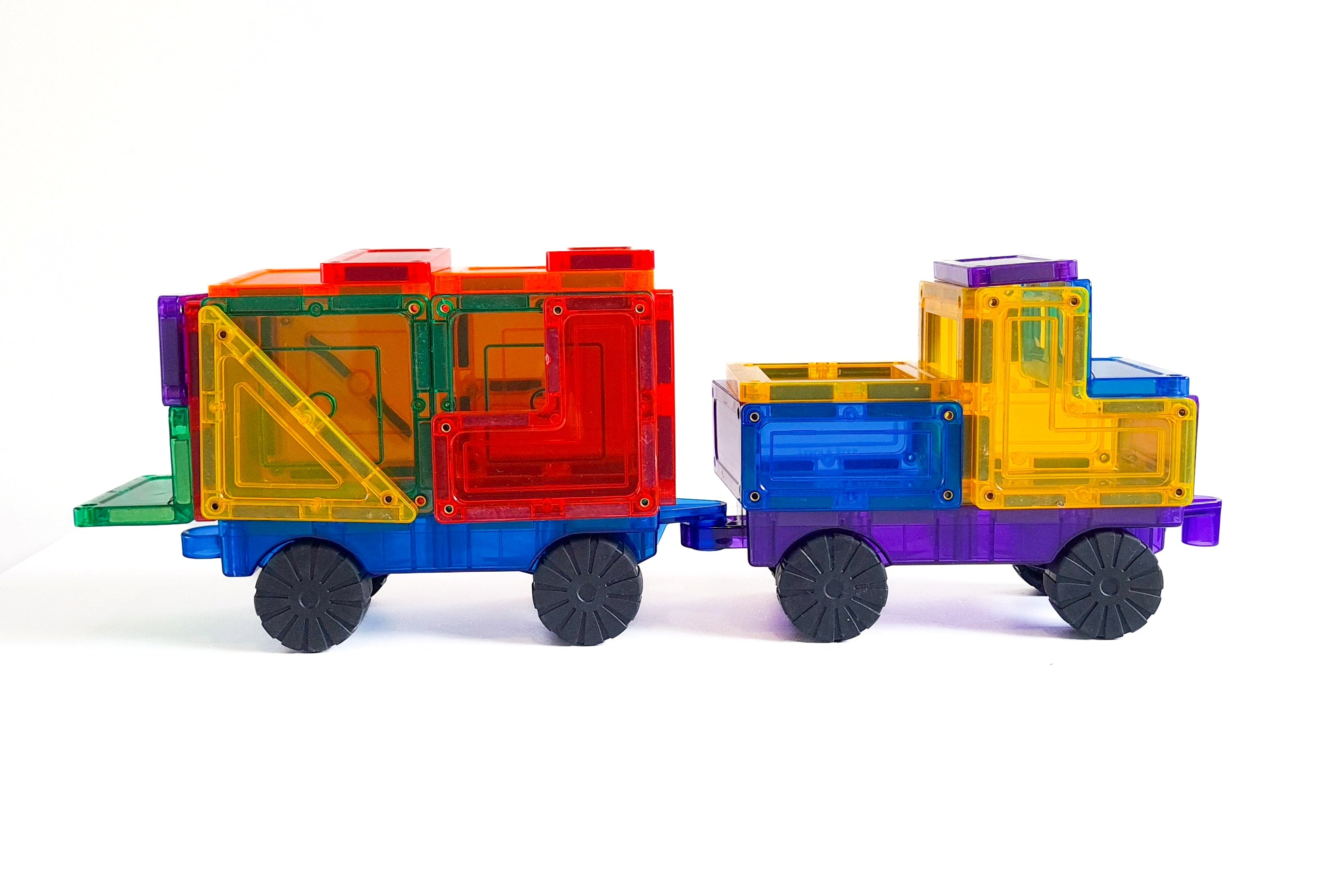 Learn & Grow Toys - Magnetic Tiles - Car Pack (28 Piece)