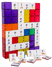 Load image into Gallery viewer, Learn &amp; Grow Toys - Magnetic Tile Topper - Alphabet Lower Case Pack (40 Piece) PRE-ORDER
