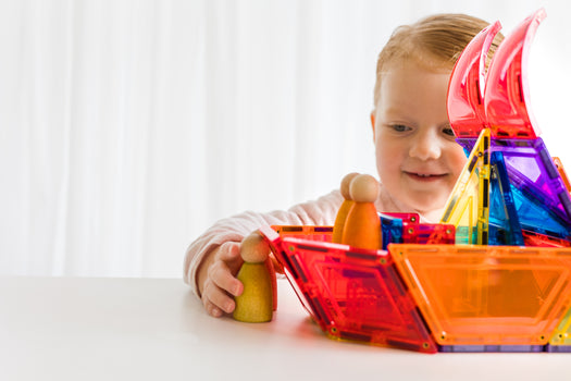 Learn & Grow Toys - Magnetic Tiles - Dome Pack (18 Piece)