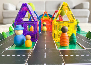 Learn & Grow Toys - Magnetic Tile Topper - Road Pack (40 Piece) PRE-ORDER