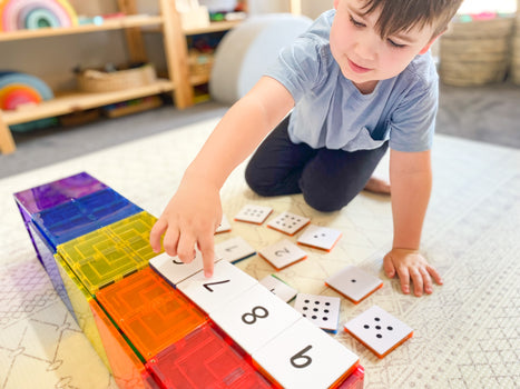 Learn & Grow Toys - Magnetic Tile Topper - Numeracy Pack (40 Piece)