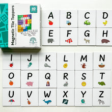 Load image into Gallery viewer, Learn &amp; Grow Toys - Magnetic Tile Topper - Alphabet Upper Case Pack (40 Piece)
