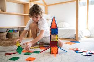 Learn and Grow Magnetic Tiles - 64 piece set