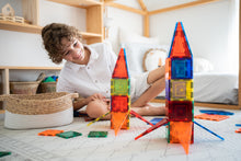 Load image into Gallery viewer, Learn and Grow Magnetic Tiles - 110 piece set - two rockets
