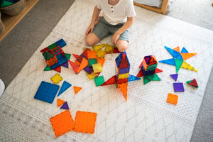 Learn and Grow Magnetic Tiles - 64 piece set