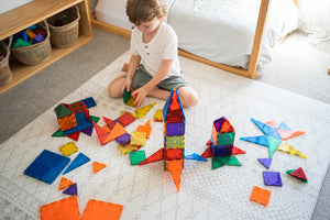 Learn and Grow Magnetic Tiles - 110 piece set