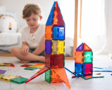 Load image into Gallery viewer, Learn and Grow Magnetic Tiles - 110 piece set - rocket ship
