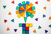 Load image into Gallery viewer, Flower construction - Learn and Grow Magnetic Tiles - 110 piece set
