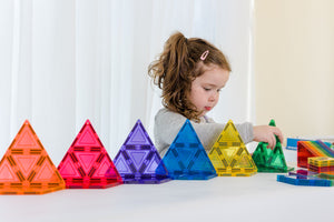 Learn & Grow Toys - Magnetic Tiles - Geometry Pack (36 Piece)