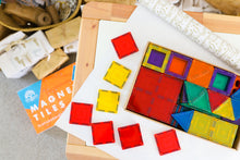 Load image into Gallery viewer, Learn &amp; Grow Toys - Magnetic Tiles - Builders Pack (110 Piece)
