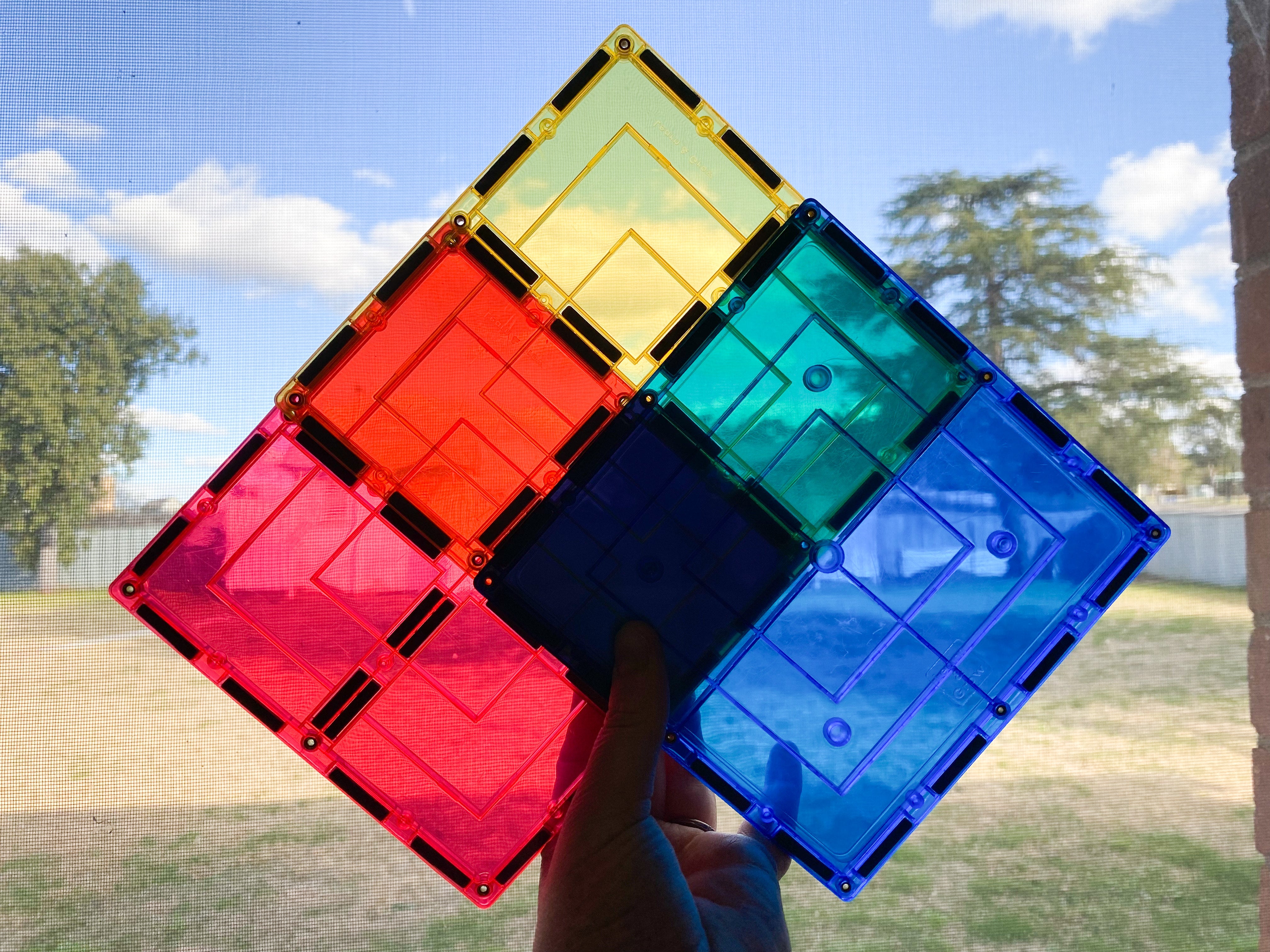 Learn & Grow Toys - Magnetic Tiles - Large Square Pack (8 Piece)