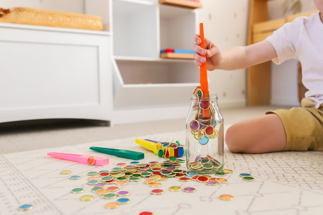 Learn & Grow Toys - Metal Rimmed Counting Chips